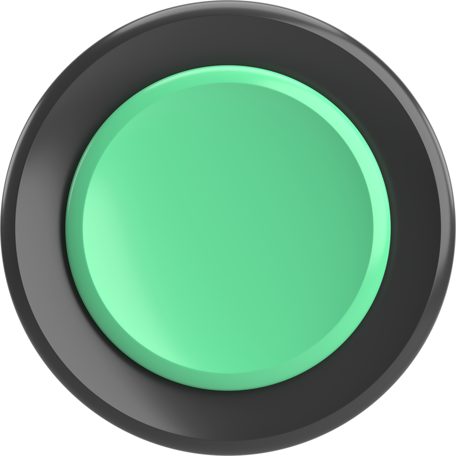 3D circle button. Empty button. 3D illustration.