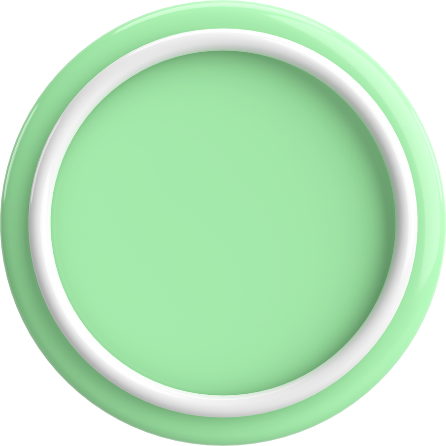 3D circle button. Empty button. 3D illustration.